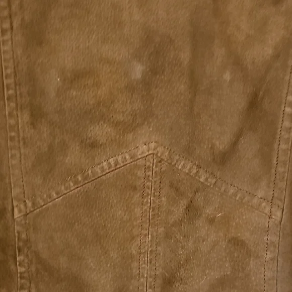 VINTAGE Blank NYC Brown SUEDE Moto Jacket Retro Coat Military Y2K - Picture 13 of 13